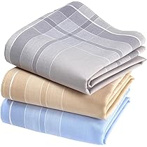 Fazzoletti In Tessuto Uomo 100% Cotone Pettinato - 3 Pezzi 45x45 Cm - Modello V11418 - Foto 11