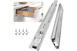 AOLISHENG w pełni przedłużające prowadnice szuflady 350 mm, łożysko kulkowe o dużej wytrzymałości 45 kg nośność, 1 para