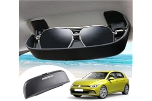‎GAFAT GAFAT Sonnenbrillenhalter Brillenetui für 2020-2024 2025 V*W Golf 8 ID.3 ID.4/Cuprα Born/Skodα Enyaq iV/Octavia 4/A-u-di Q4 e-tron, Golf 8 GTI GTE GTD MK8 Innenraum Aufbewahrungsbox Organizer(Schwarz)
