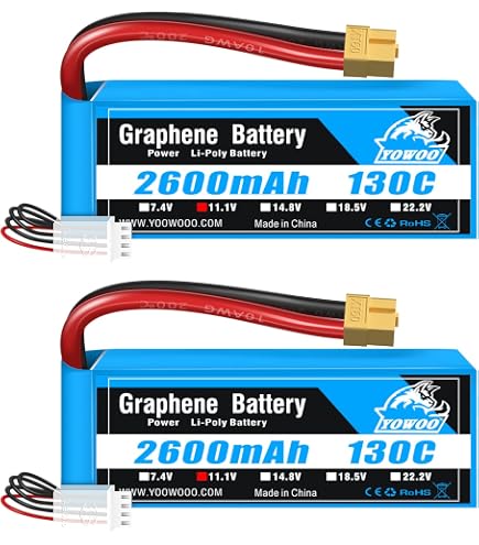 3S Lipo Batteria 3300mAh 80C Batterie Lipo 11,1v RC Hardcase con Connectore Deans T Spina compatibile con Losi 1/8 1/10 RC Auto Camion Veicolo Elicottero Aereo Barca (2 pezzi