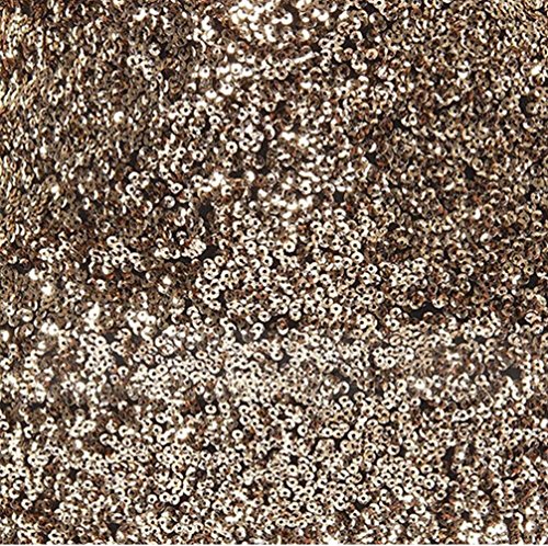 Schiveen Damen Kleider, Mini Kurzkleid, Gold Pailletten (S, 01) - 6