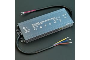 Alinana Transformateur 220v 12v 100W, Transformateur LED Ultra-Mince Étanche IP67, Alimentation 12V Convient aux Bande LED, Panneaux d'Affichage, 8,5A