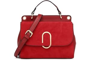 Miss Lulu Handtasche Klein Henkeltasche Damen Elegante Schultertasche Umhängetasche Kunstlerder Shopper