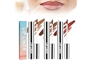 Keeoysie Set di 3 colori，Matita per contorno labbra, Lip Lines Lip Liner Mostra Lip Liner Lip Liner impermeabile e rimovibile, esfoliante Lip Liner Tattoo,Long Last Peel Off Lip Liner， Lip Gloss (04)