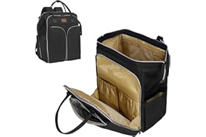 Gloppie Diaper Bag Backpack Mom Dad, 30L Large Capacity Changing Bag Back Pack with Baby Changing Mat Stroller Straps, Waterproof Travel Maternity Bags Baby Nappy with Cooler Bag Unisex