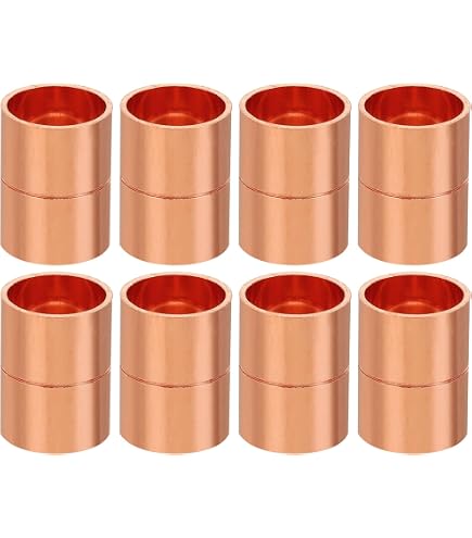 Lot De 20 Fermoirs Aimantés Tube Rayé Cuivre 15 X 5 Mm - Neufs Preciosa Fabriqués En France