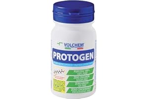 Volchem Protogen, Integratore Alimentare con Acido Alfa Lipoico, Antiossidante ed Energetico, 100% Purezza, Senza Grassi, Conservanti e Zuccheri, Barattolo da 100 Compresse, 75 g