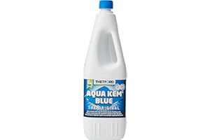 Thetford Aqua Kem Toilet Fluid, Powerful Detergent and Unblocker, Cleans Tank Walls and Drain Lines, 2 Litres