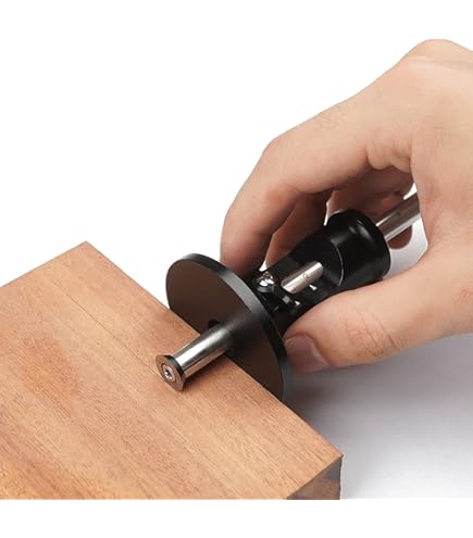 Calibro Per Marcatura Legno | Tracciatore Precisione Per Falegnami | Regolazione Con Manopola Zigrinata | Strumento Professionale - Foto 2