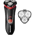 Remington R4 Men's Electric Shaver (Cordless, Dry Shave, Rotary Shaver, Dual-Track Blades, Pivoting Neck, Pop-up Detail Trimmer, 3-Day Stubble Styler Guard, 40-Minute Usage, 16-Hour Charge) R4001