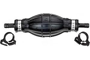 Quicksilver 8M0061875 Primer Bulb with 2 Hose Clamps for 5/16'' (8 mm) Fuel Lines