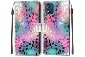 KENHONER Phone Case for Motorola Moto E13, Magnetic Closure Cover Case Card Slots Kickstand Shockproof Protective Case for Motorola Moto E13