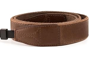 MegaGear MG137 Schultergurte für Digitale Spiegelreflexkamera, Camcorder, Leder, Braun