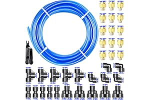 TAILONZ PNEUMATIC blu 6mm OD 4mm ID poliuretano PU tubo aria set 32 metri 100ft