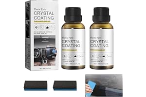 FRUITWEALTH 2Pcs Car Crystal Coating Plastic Restoration, Plasticc Plating Refurbishing Crystal Coating Agent for car, Automotive Plasticc Parts Restorer, Plastic renovator cleaning products