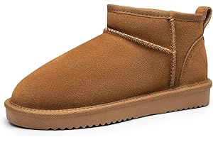 DREAM PAIRS FuzzyClassic Mini Stivale Stivali da Neve Donna Impermeabili Stivali Invernali Calda Stivali da Neve Antiscivolo Stivali Invernali