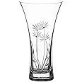 DIAMANTE Swarovski Trumpet Shaped Vase "Bloom" - Hand Cut Flower Decoration with Swarovski Crystals - 21cm