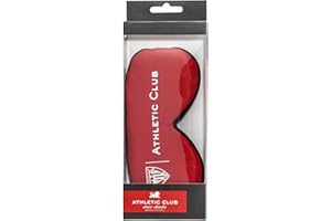 FRIENDLY LICENSE Athletic Club de Bilbao - Antifaz para Dormir - Bloquea la Luz por Completo - Con Correa Flexible y Ajustable - Ideal para Lucir tus Colores - Producto Oficial del Equipo