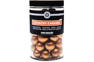 Mon Dragée Dänische Lakritz Kugeln, Crunchy Caramel 250g, mit Dolce Schokolade und einem Hauch von Knusprigkeit, Glutenfreie Feinkost-Pralinen, Edles Geschenk für Liebhaber besonderer Süßigkeiten
