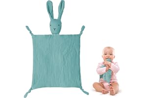 Vicloon Serviette de Bébé Jouets,Doudou Lapin Lapidou Doudou Serviette Apaisante d'Eveil Bébé pour Nouveau-né Tollders Filles Garçons Meilleurs Cadeaux