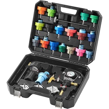 Kit De Diagnostic Système De Refroidissement KS Tools 150.1930 - Détecteur De Fuites, Manomètre 0-2.5 Bars, Pour Véhicules