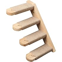 Mensole Da Parete Per Gatti - Set Arrampicata Con Amaca E Tiragraffi In Sisal