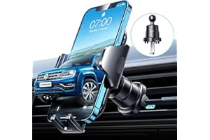 VANMASS Handyhalterung Auto 2025 Upgrade Bombenfest Lüftungshaken Handy Halterung Auto Lüftung Handyhalter 360°Drehbar Militärschutz Autohalterung Handy für iPhone 17 Pro Air Samsung S24 Smartphone