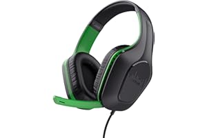 Trust Gaming GXT 415PS Zirox Leichtes Gaming Headset für Xbox Series X/S mit 50-mm-Treiber, 1,2 m Kabel, 3,5-mm-Audioanschluss, Over-Ear Kopfhörer mit Kabel - Schwarz/Grün