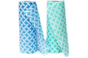 JEBBLAS Usa e getta J Panni Confezione di 50 Blu 50 Verde Rotolo multiuso tessuto Non tessuto antiaderente asciugandosi stracci casa pulizia panno cucina piatto canovaccio