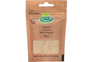 Organic Ground White Pepper 40g by Hatton Hill Organic - Certified Organic