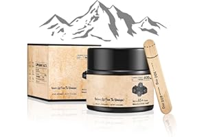 YCAAEO Shilajit Original Himalaya 50g, Shilajit Resina Himalaya, Con Cuchara Medidora, Adecuada para Hombres y Mujeres