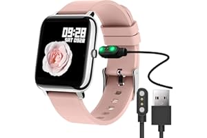 Compatible with Donerton Smartwatch Charger, Giaogor Magnetic USB Charging Cable Replacement Charger for Donerton P22/Popglory Smartwatch/CanMixs, feifuns, kalinco P22 1.4'' smartwatch (Black)