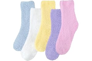 Justay Sowarm Womens Fluffy Socks Thermal Socks Cozy Socks Girls Soft Fuzzy Socks Winter Home Socks Warm Bed Socks Chiristmas Socks Gifts for Women