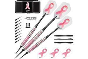 Fat Cat Pink Lady Dardos de Punta Blanda con Almacenamiento/Estuche de Viaje, 16 Gramos