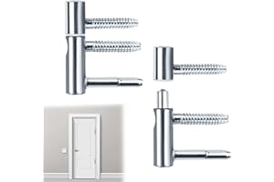 JINMINAMZ Apecs cerniera Per porta Interne E Telaio, 2 Pezzi Da Infilare, Set Di 2 Argento