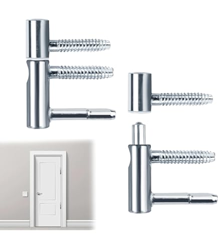 SOTECH 6 Cerniere Per Porte Interne - Cerniera A Forare 15x83 Mm Con Perno M8x47 Mm, Acciaio Nero, Per Porte Fino A 40 Kg - Foto 6