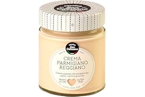 Cascina San Cassiano Crema Parmigiano Reggiano D.O.P Condimento Senza Glutine per Primi e Secondi Piatti - Vasetto da 150g