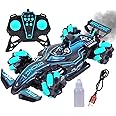 Toyshine F1 Fast RC Drift Car, Remote Control Car LED Lights 4WD 2.4GHz 360°Rotating RC Race Sport Stunt Car, High Speed Formula 1 Model Vehicle Toys Birthday Gifts for Kids Boys Age of 6-12 -Green