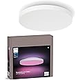 Philips Hue Datura Smart Ceiling Panel (Small Round 38.4 x 38.4 cm) White & Color Light, Bluetooth Compatible, Voice Control with Alexa, Apple Home & Google Assistant