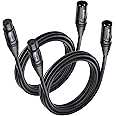Cable Matters 2-Pack Male to Female XLR Microphone Cable 6 Feet