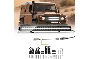 CO LIGHT Barre LED 32" 160W 32000LM Rampe Offroad Longue Portée 1688M IP68 DRL Anti-Éblouissement 12V 24V pour Tracteur Camion 4x4 Quad SSV Homologuée ECE avec Kit de Câblage