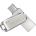 SanDisk Ultra Dual Drive Luxury USB Type-C Flash Drive 256GB (USB 3.0 Gen 1, Read Speeds Up to 400MB/s, Password Protection, Auto Backup) Gold