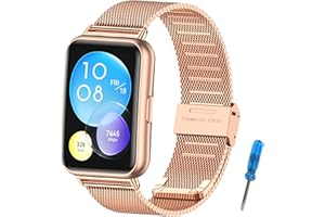 MIJOBS Wymienny pasek kompatybilny z Huawei Watch Fit Metalowy pasek do zegarka Huawei Fit Bransoletki ze stali nierdzewnej do Huawei Watch Fit Akcesoria do zegarków