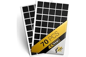 X-BET MAGNET Cuadrados magnéticos (Cada 20 mm x 20 mm x 1,2 mm) – 1 Cinta magnética Flexible Hoja de 70 – Sticky imanes – Alternativa Ideal para magnético Rollo, Tira magnética y magnética Pegatinas
