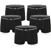 FM London Pack of 5 Men's Bamboo Boxer Briefs, Tagless