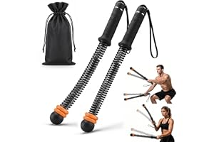Luxoraiova Battle Ropes, kompakt hemmaträning (43 cm, 1,3 kg), tyst helkroppsträning för HIIT, styrka och konditionsträning, hemmagym, med bärväska