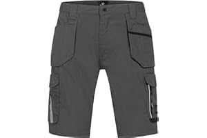 BWOLF Drift Kurze Arbeitshose Herren Arbeitshosen Männer Kurz Arbeitsshorts Arbeitshose Kurz Herren Ripstop Stoff mit vielen Taschen