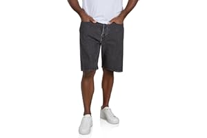 JACK & JONES JJIALEX JJCOOPER Short en jean pour homme, coupe baggy, pour l'été, denim, couleur unie, noir, bleu, gris, tailles S, M, L, XL, XXL