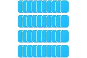 MaoNativey 40 Stück EMS Gel Pads, Bauchmuskeltrainer Gel Pads Muskelstimulator Trainer Ersatz Gel Pads Hydrogel Pads für EMS Trainer Bauchtrainer