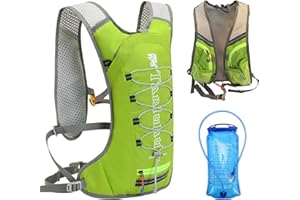 SZSMART Hydration Backpack, Lightweight Water Pack with 2L TPU Water Bladder Hiking Rucksack Hydration Vest Bag Pack for Outdoor Cycling Marathon Running Skiing Camping Climbing